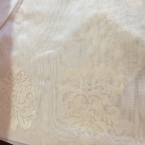 Perdea Organza ,fond Crem ,model Catifea Crem, Barocq mic